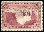 Stamp of Rarities of the World RHODESIA

1905 Victoria Falls Waterlow 5d SPECIM