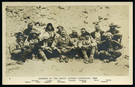 Stamp of Tibet » 1924 Mount Everest Expedition 1922 Mount Everest expedition, set of six photos
