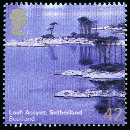 Stamp of Great Britain » Queen Elizabeth II 2003 Sutherland face value trial with 42p instead 