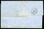 Stamp of Palestine and Holy Land » Palestine French Levant Offices GALATZ Deux lettres pour Constantinople en simple 
