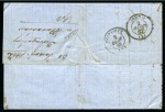 Stamp of Palestine and Holy Land » Palestine French Levant Offices LES DARDANELLES Lettre pour Syros avec càd Les Dar