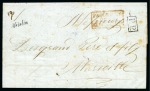 Stamp of Palestine and Holy Land » Palestine French Levant Offices METELIN Rarissime lettre datée Metelin 6 février 1