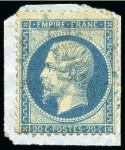 Stamp of Palestine and Holy Land » Palestine French Levant Offices SINOPE Rare PC 4014 bleu de Sinope sur 40c Empire 