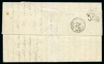 Stamp of Palestine and Holy Land » Palestine French Levant Offices TREBIZONDE Belles frappes du PC 4016 sur 10c + deu