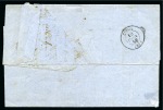Stamp of Palestine and Holy Land » Palestine French Levant Offices MERSINA Lettre avec càd perlé Mersina 15 juin 1859