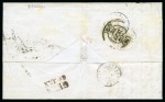 Stamp of Palestine and Holy Land » Palestine French Levant Offices SMYRNE Lettre de1847 pour la SAXE avec diverses ta