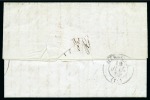 Stamp of Palestine and Holy Land » Palestine French Levant Offices SMYRNE Lettre de1847 pour la SAXE avec diverses ta