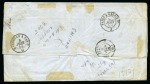 Stamp of Palestine and Holy Land » Palestine French Levant Offices SMYRNE Lettre du 3ème échelon de poids pour Londre