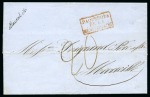 Stamp of Palestine and Holy Land » Palestine French Levant Offices ALEXANDRETTE Lettre datée Alexandrette 15 mai 1853