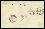 Stamp of Palestine and Holy Land » Palestine French Levant Offices ALEXANDRETTE 1868-71 Lot de 3 lettres dont deux 10