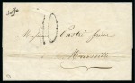 Stamp of Palestine and Holy Land » Palestine French Levant Offices JAFFA Lettre datée Jaffa 17.06.1854 pour Marseille