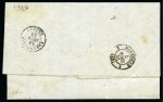 Stamp of Palestine and Holy Land » Palestine French Levant Offices JAFFA Lettre datée Jaffa 20.02.1855 pour Marseille