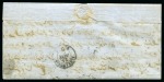 Stamp of Palestine and Holy Land » Palestine French Levant Offices LATTAQUIE Lettre pour Alexandrie avec quatre 10c L