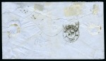Stamp of Palestine and Holy Land » Palestine French Levant Offices TRIPOLI Lettre pour Marseille avec 10c +30c Lauré 