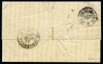 Stamp of Palestine and Holy Land » Palestine French Levant Offices ALEXANDRIE Lettre pour Bédarieux avec càd Alexandr