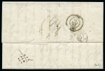 Stamp of Palestine and Holy Land » Palestine French Levant Offices METELIN Lettre pour Lyon taxée "10" avec cursive M
