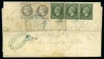 Stamp of Palestine and Holy Land » Palestine French Levant Offices GALATZ Rarissime imprimé de Galatz 01.07.1869 pour