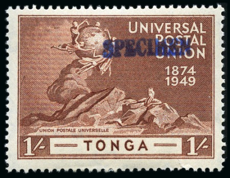 Stamp of Tonga 1949 UPU complete mint set of four all showing SPE
