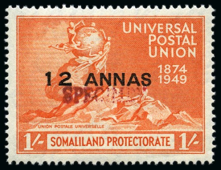Stamp of Somaliland Protectorate 1949 UPU complete mint set of four all showing SPE