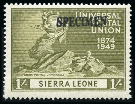 Stamp of Sierra Leone 1949 UPU complete mint set of four all showing SPE