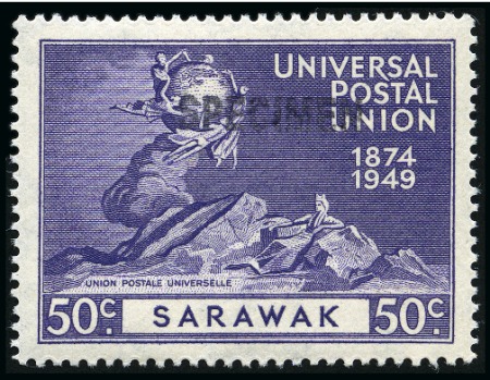 Stamp of Sarawak 1949 UPU complete mint set of four all showing SPE
