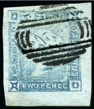 Stamp of Mauritius » 1859 Lapirot Issue » Intermediate Impressions (SG 38) 1859 Lapirot 2d blue, intermediate impression, pos