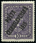Stamp of Czechoslovakia 1918-2016 CZECHOSLOVAKIA I + II / BOHEMIA & MORAVI