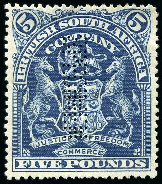 Stamp of Rhodesia COLLECTIONS: 1892-97, Mint/unused group incl. 1896