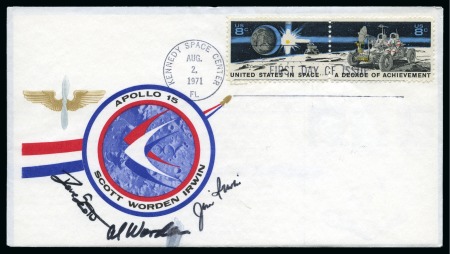 Stamp of United States 1971 SPACE: Apollo 15 mission 26.7. to 7.8.71 - sm