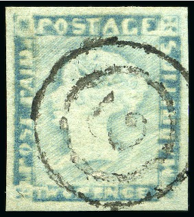 Stamp of Mauritius » 1848-59 Post Paid Issue » Worn Impressions (SG 16-22) 1848-59 Post Paid 2d grey blue on greyish, worn im
