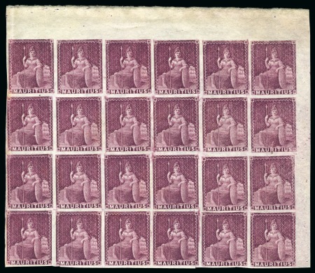 Stamp of Mauritius » 1858-62 Britannia Issues (SG 26-35) 1858-62 9d dull magenta, brilliant unused corner b