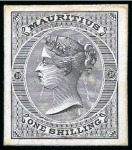 Stamp of Mauritius » Later Issues 1860-63 De La Rue set of archive Die Proofs, six v