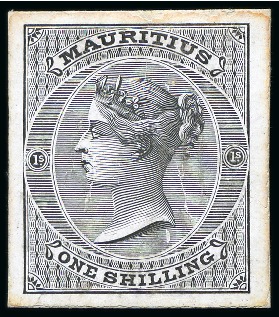 Stamp of Mauritius » Later Issues 1860-63 De La Rue set of archive Die Proofs, six v