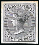 Stamp of Mauritius » Later Issues 1860-63 De La Rue set of archive Die Proofs, six v