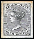 Stamp of Mauritius » Later Issues 1860-63 De La Rue set of archive Die Proofs, six v