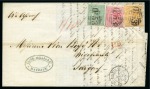 Stamp of Mauritius » Later Issues 1863-72 Crown CC 4d rose used with 6d yellow green