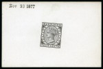 Stamp of Mauritius » Later Issues 1879-80 New Currency, die proofs in black on glaze