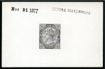 Stamp of Mauritius » Later Issues 1879-80 New Currency, die proofs in black on glaze