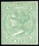 Stamp of Mauritius » Later Issues 1863-72 1d brown, 6d violet, 6d blue green, 9d yel