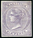 Stamp of Mauritius » Later Issues 1863-72 1d brown, 6d violet, 6d blue green, 9d yel