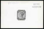 Stamp of Mauritius » Later Issues 1883-94 Die Proofs in black on glazed card, 1c BEF