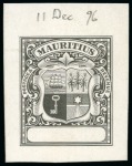 Stamp of Mauritius » Later Issues 1900-05 Arms 1r imperforate colour trial in dull p