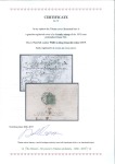 Stamp of Tibet » 1933 Issue - Covers 4 tr. Deep Emerald (cliché 12) tied by LHASA (Hel.