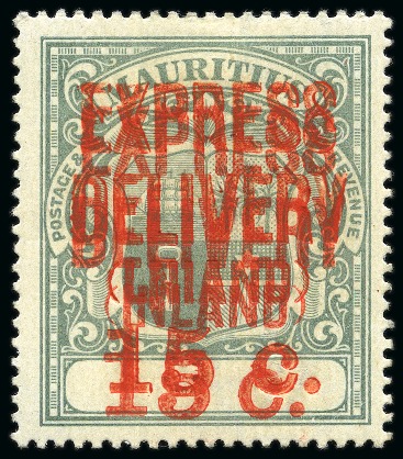 Stamp of Mauritius » Later Issues Express delivery 1904 15c grey-green error surchar