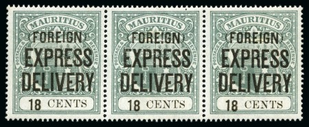Stamp of Mauritius » Later Issues Express delivery 1904 FOREIGN 18c green variety Ex