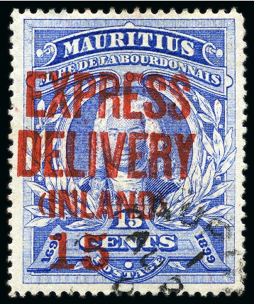Stamp of Mauritius » Later Issues Express delivery 1903-04 smaller figures of value 