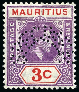 Stamp of Mauritius » Later Issues 1938-49 George VI 2c to 10r set of twelve perforat