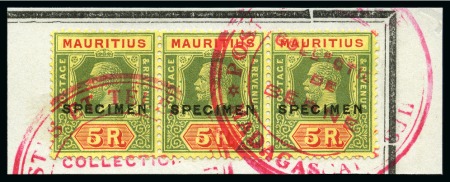 Stamp of Mauritius » Later Issues 1921-34 5c, 12c grey, 12c carmine, 25c, 50c, 1r, 2