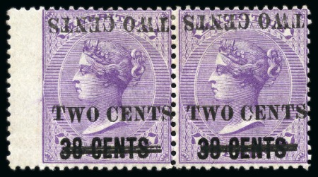 Stamp of Mauritius » Later Issues 1891 Surcharged 2c on 36c on 9d, error surcharge d