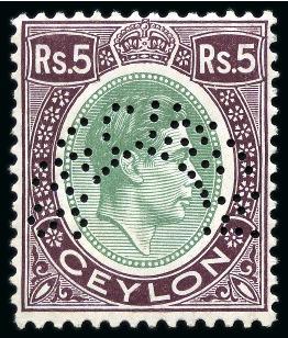 Stamp of Ceylon COLLECTIONS: 1926-47, Mint nh SPECIMEN group incl.